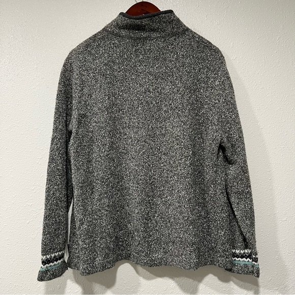 Woolrich Zip Front Sweater Gray Sheep Women’s Size XL Grannycore Cottagecore EUC - Picture 5 of 8